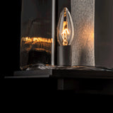 Hubbardton Forge 2021 Coastal Black Translucent Vintage Platinum Clear Glass (ZM) Kingston Outdoor Medium Sconce