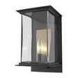 Hubbardton Forge 2021 Coastal Black Translucent Soft Gold Clear Glass (ZM) Kingston Outdoor Medium Sconce