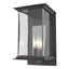 Hubbardton Forge 2021 Coastal Natural Iron Translucent Vintage Platinum Clear Glass (ZM) Kingston Outdoor Medium Sconce