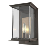 Hubbardton Forge 2021 Coastal Dark Smoke Translucent Soft Gold Clear Glass (ZM) Kingston Outdoor Medium Sconce