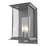 Hubbardton Forge 2021 Coastal Burnished Steel Translucent Vintage Platinum Clear Glass (ZM) Kingston Outdoor Medium Sconce