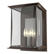 Hubbardton Forge 2021 Coastal Bronze Translucent Vintage Platinum Clear Glass (ZM) Kingston Outdoor Large Sconce