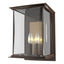 Hubbardton Forge 2021 Coastal Bronze Translucent Soft Gold Clear Glass (ZM) Kingston Outdoor Large Sconce