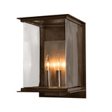 Hubbardton Forge 2021 Coastal Bronze Translucent Soft Gold Clear Glass (ZM) Kingston Outdoor Large Sconce