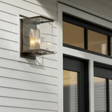 Hubbardton Forge 2021 Coastal Bronze Translucent Soft Gold Clear Glass (ZM) Kingston Outdoor Large Sconce