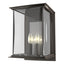 Hubbardton Forge 2021 Coastal Dark Smoke Translucent Vintage Platinum Clear Glass (ZM) Kingston Outdoor Large Sconce