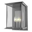 Hubbardton Forge 2021 Coastal Burnished Steel Translucent Vintage Platinum Clear Glass (ZM) Kingston Outdoor Large Sconce