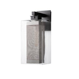 Hubbardton Forge 2021 Coastal Black Coastal Silver Clear Glass (ZM) Polaris Outdoor Large Sconce