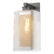 Hubbardton Forge 2021 Coastal Natural Iron Coastal Silver Clear Glass (ZM) Polaris Outdoor Large Sconce