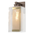 Hubbardton Forge 2021 Coastal Bronze Coastal Gold Clear Glass (ZM) Polaris Outdoor Large Sconce