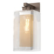 Hubbardton Forge 2021 Coastal Bronze Coastal Silver Clear Glass (ZM) Polaris Outdoor Large Sconce