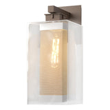 Hubbardton Forge 2021 Coastal Bronze Coastal Silver Clear Glass (ZM) Polaris Outdoor Large Sconce