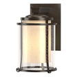 Hubbardton Forge 2010 Coastal Oil Rubbed Bronze Seeded Glass with Opal Diffuser (ZS) Meridian Outdoor Sconce