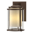 Hubbardton Forge 2010 Coastal Bronze Seeded Glass with Opal Diffuser (ZS) Meridian Large Outdoor Sconce