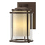Hubbardton Forge 2010 Coastal Bronze Seeded Glass with Opal Diffuser (ZS) Meridian Large Outdoor Sconce