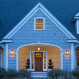 Hubbardton Forge 2010 Coastal Bronze Seeded Glass with Opal Diffuser (ZS) Meridian Large Outdoor Sconce