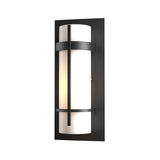 Hubbardton Forge 2002 Coastal Black Opal Glass (GG) Banded Small Outdoor Sconce