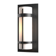 Hubbardton Forge 2002 Coastal Black Opal Glass (GG) Banded Outdoor Sconce