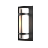 Hubbardton Forge 2002 Coastal Black Opal Glass (GG) Banded Outdoor Sconce