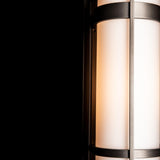 Hubbardton Forge 2002 Coastal Dark Smoke Opal Glass (GG) Banded Large Outdoor Sconce