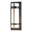 Hubbardton Forge 2010 Coastal Black Opal Glass (GG) Banded Extra Large Outdoor Sconce