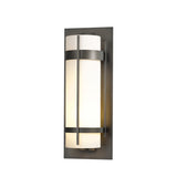 Hubbardton Forge 2010 Coastal Dark Smoke Opal Glass (GG) Banded Extra Large Outdoor Sconce