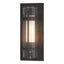 Hubbardton Forge 2020 Coastal Natural Iron Seeded Glass with Opal Diffuser (ZS) Torch Small Outdoor Sconce