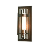 Hubbardton Forge 2020 Coastal Bronze Seeded Glass with Opal Diffuser (ZS) Torch Small Outdoor Sconce