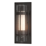 Hubbardton Forge 2020 Coastal Oil Rubbed Bronze Seeded Glass with Opal Diffuser (ZS) Torch Small Outdoor Sconce
