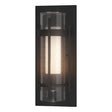 Hubbardton Forge 2019 Coastal Black Seeded Glass with Opal Diffuser (ZS) Torch Outdoor Sconce