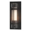 Hubbardton Forge 2019 Coastal Black Seeded Glass with Opal Diffuser (ZS) Torch Outdoor Sconce