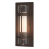 Hubbardton Forge 2019 Coastal Bronze Seeded Glass with Opal Diffuser (ZS) Torch Outdoor Sconce