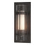 Hubbardton Forge 2019 Coastal Oil Rubbed Bronze Seeded Glass with Opal Diffuser (ZS) Torch Outdoor Sconce