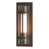 Hubbardton Forge 2019 Coastal Bronze Seeded Glass with Opal Diffuser (ZS) Torch Large Outdoor Sconce