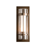 Hubbardton Forge 2019 Coastal Bronze Seeded Glass with Opal Diffuser (ZS) Torch Large Outdoor Sconce