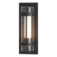 Hubbardton Forge 2020 Coastal Black Seeded Glass with Opal Diffuser (ZS) Torch XL Outdoor Sconce