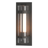 Hubbardton Forge 2020 Coastal Natural Iron Seeded Glass with Opal Diffuser (ZS) Torch XL Outdoor Sconce