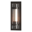 Hubbardton Forge 2020 Coastal Oil Rubbed Bronze Seeded Glass with Opal Diffuser (ZS) Torch XL Outdoor Sconce