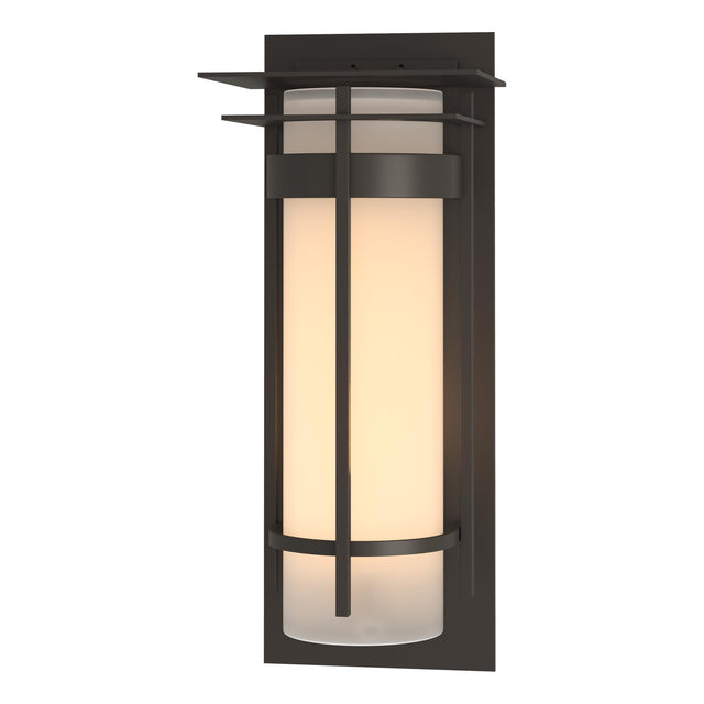 Hubbardton Forge 2010 Coastal Bronze Opal Glass (GG) Banded with Top Plate Extra Large Outdoor Sconce