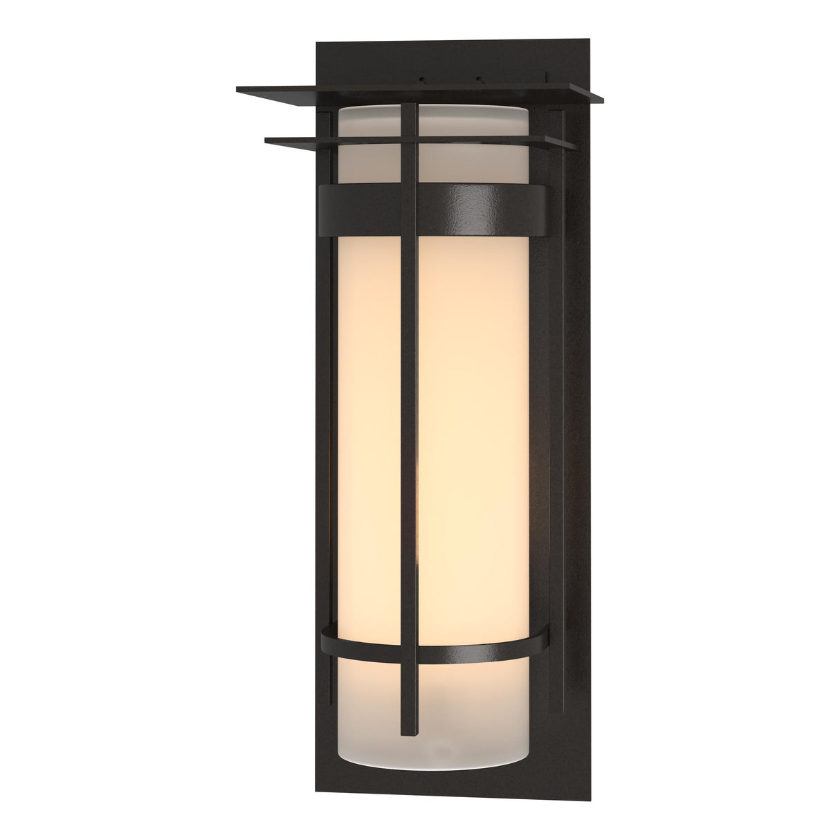 Hubbardton Forge 2010 Coastal Oil Rubbed Bronze Opal Glass (GG) Banded with Top Plate Extra Large Outdoor Sconce