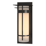 Hubbardton Forge 2010 Coastal Oil Rubbed Bronze Opal Glass (GG) Banded with Top Plate Extra Large Outdoor Sconce