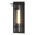 Hubbardton Forge 2019 Coastal Oil Rubbed Bronze Seeded Glass with Opal Diffuser (ZS) Torch with Top Plate Large Outdoor Sconce