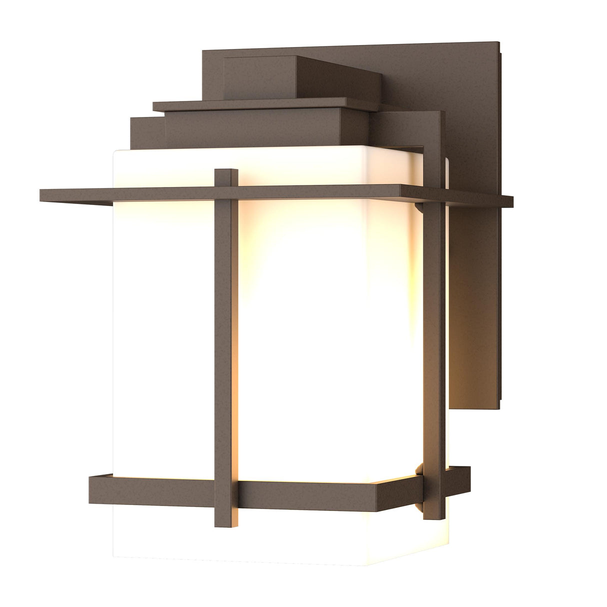 Hubbardton Forge 2005 Coastal Bronze Opal Glass (GG) Tourou Small Outdoor Sconce