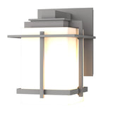 Hubbardton Forge 2005 Coastal Burnished Steel Opal Glass (GG) Tourou Small Outdoor Sconce