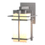 Hubbardton Forge 2005 Coastal Burnished Steel Opal Glass (GG) Tourou Outdoor Sconce
