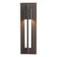 Hubbardton Forge 2012 Coastal Dark Smoke Clear Glass (ZM) Axis Small Outdoor Sconce