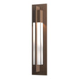 Hubbardton Forge 2012 Coastal Bronze Clear Glass (ZM) Axis Large Outdoor Sconce