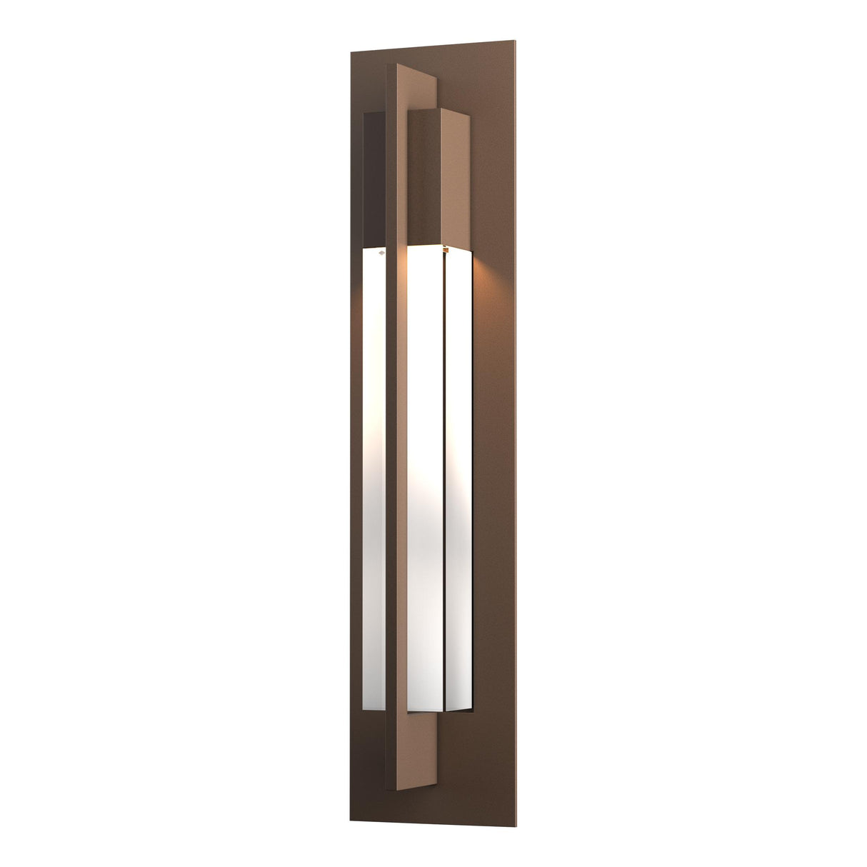 Hubbardton Forge 2012 Coastal Bronze Clear Glass (ZM) Axis Large Outdoor Sconce