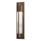 Hubbardton Forge 2012 Coastal Bronze Clear Glass (ZM) Axis Large Outdoor Sconce
