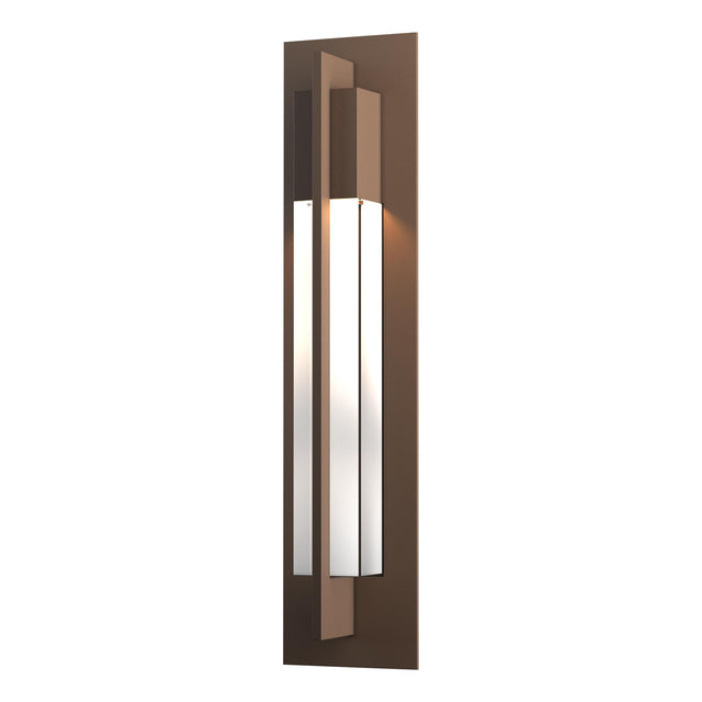 Hubbardton Forge 2012 Coastal Bronze Clear Glass (ZM) Axis Large Outdoor Sconce